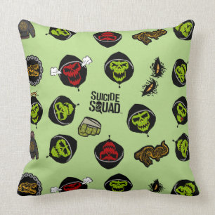 Coussin Équipe de suicide Killer Croc Emoji Motif
