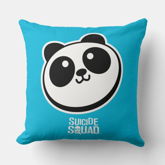 Coussin Équipe de suicide | Logo Panda Purveyors (Recto)