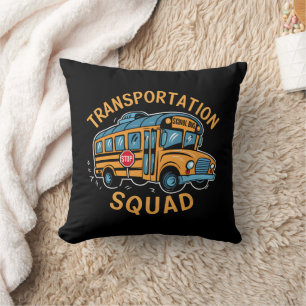 Coussin Équipe de transport de conducteurs d'autobus scola