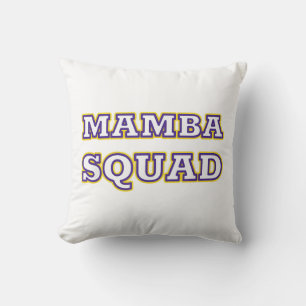 Coussin Équipe Mamba tenue amusante pour amateur de serpen
