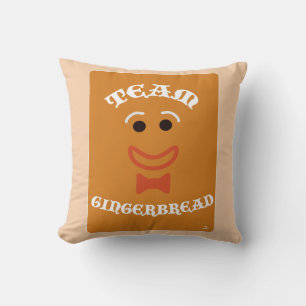 Coussin Équipe pain d'épice drôle de citation de Noël desi