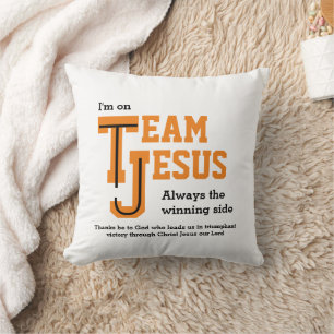 Coussin ÉQUIPE personnalisée JESUS Christian Kids