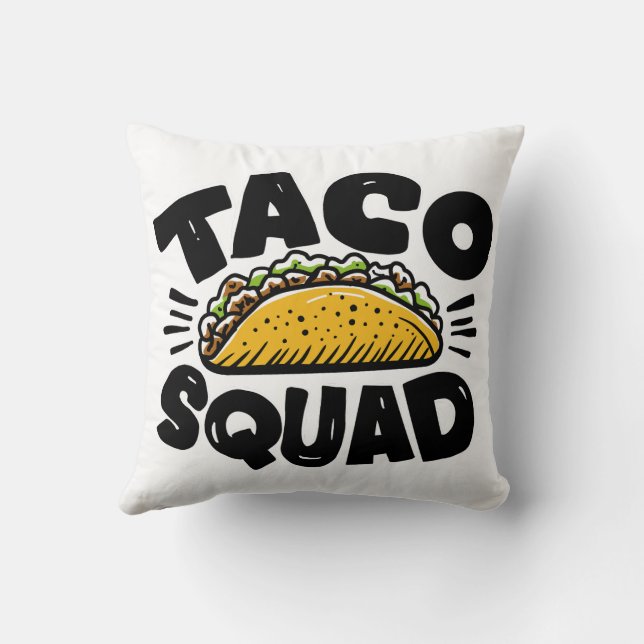 Coussin Équipe Taco (Verso)