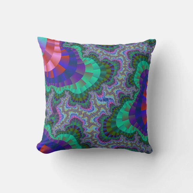 Coussin Équipement vert et bleu (Recto)
