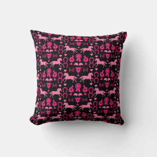 Coussin Équitation Rose