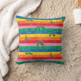 Coussin Eric Carle Caterpillar Rainbow Stripe Motif