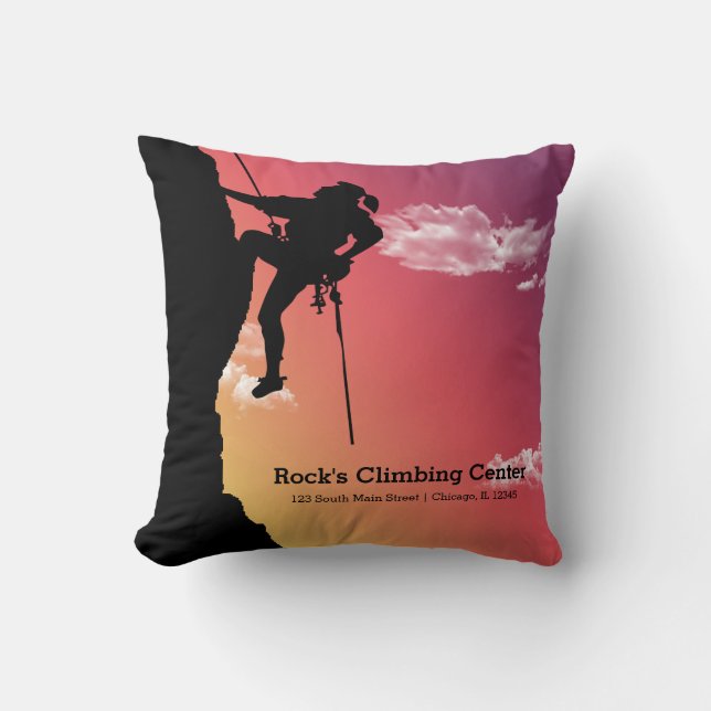 Coussin Escalade rocheuse (Recto)