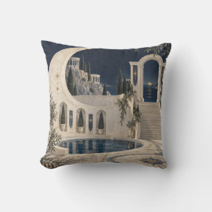 Coussin Escalier croissant Terrasse au clair de lune