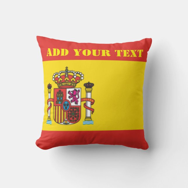 Coussin Espagne Coupe du monde de football 2022 (Recto)