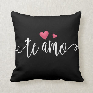 Coussin Espagnol Te Amo I Love You Valentine Throw Pillow