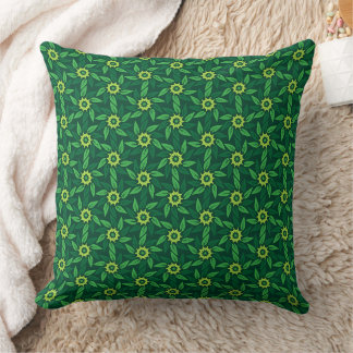 Coussin Espiral Floral Verde