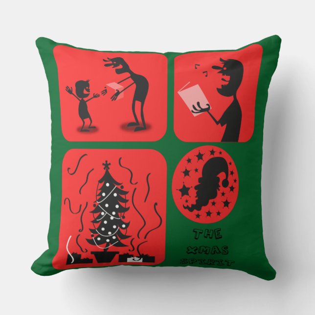 Coussin esprit de noël (Recto)