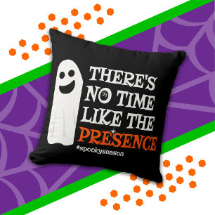 Coussin Esprit d'Halloween Fantôme Joyeux Drôle d'Hallowee