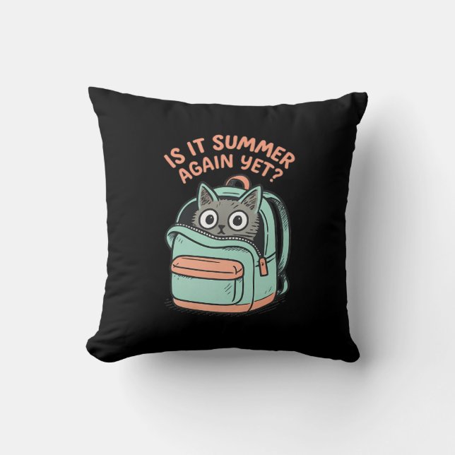 Coussin Est-Ce Encore L'Été ? (Recto)