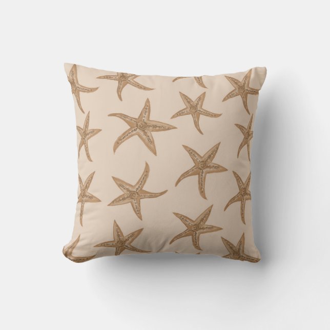 Coussin Estarfish de sable sur de nouveaux ivoire (Recto)