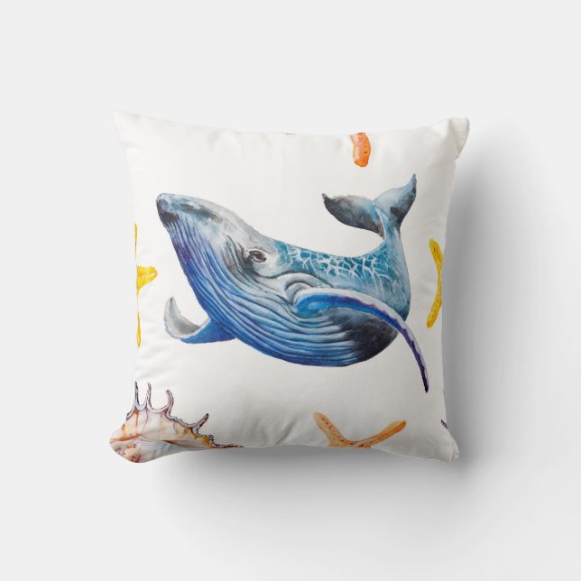 Coussin Estarfish des Caraïbes motifs sans joint (Recto)