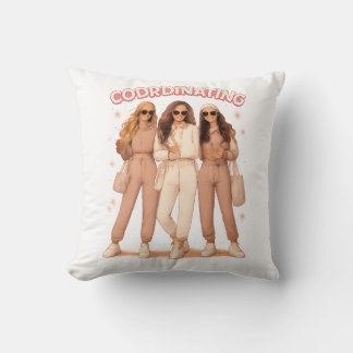 Coussin esthétique de tenue coordonnée meilleures amies vi