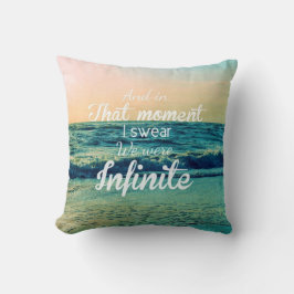 Coussin Et à ce moment-là, je jure que nous étions infinis