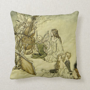 Coussin Et une chanson féerique - Arthur Rackham