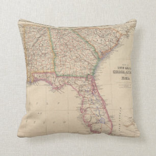 Coussin États de la Caroline du Sud, de la Géorgie, et d