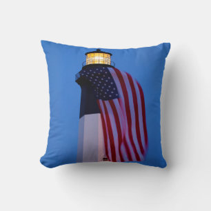Coussin États-Unis, Géorgie, île de Tybee, drapeau flottan