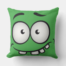 Été drôle et laid visage vert