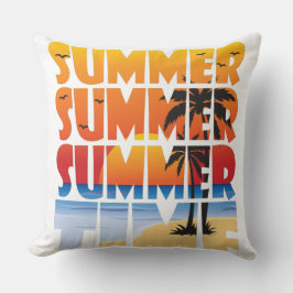 Coussin Été Été Été Heure D'Été !