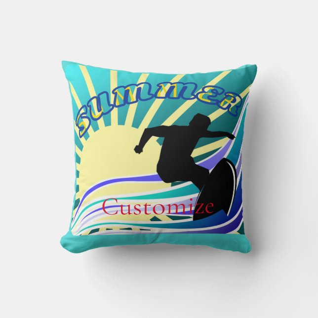 Coussin Été Surf Fun Thunder_Cove (Recto)