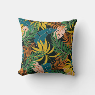 Coussin Été Tropical Plante brillant Motif