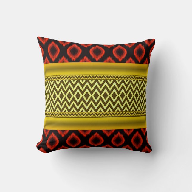 Coussin Ethnique Boho Afro (Recto)