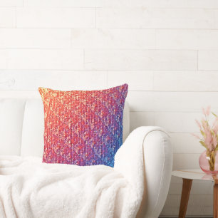 Coussin Étincelle de mosaïque émotionnelle vive