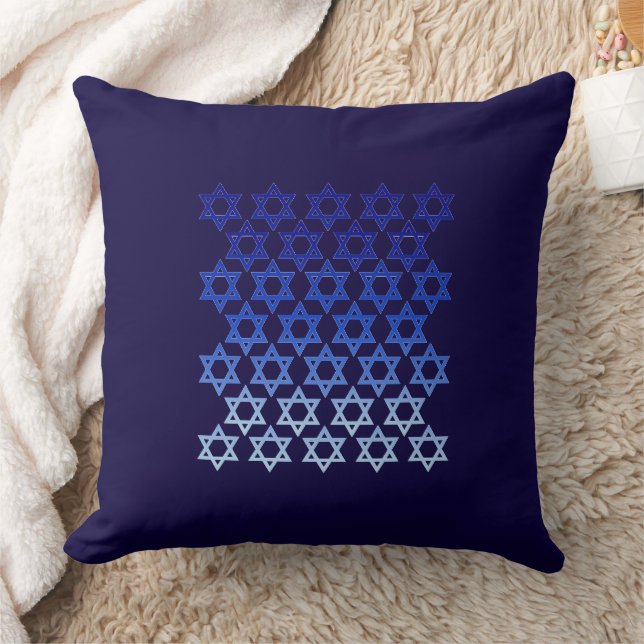 Coussin Etoile bleue de David Happy Hanoukka Jewish Holida (Couverture)