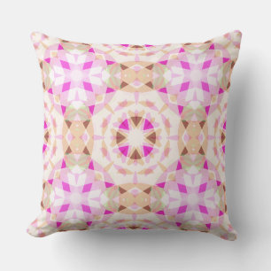 Coussin Étoile Brown rose vif Dopamine Décor Éclectique
