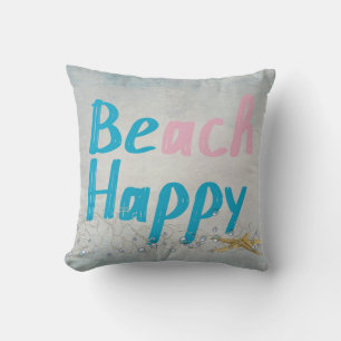 Coussin étoile de mer avec une citation heureuse