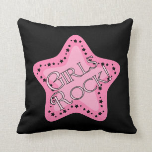 Coussin Étoile de rose de roche de filles