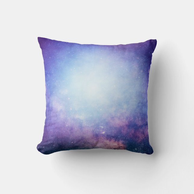 Coussin étoiles de fumée de l'univers Abstrait (Recto)
