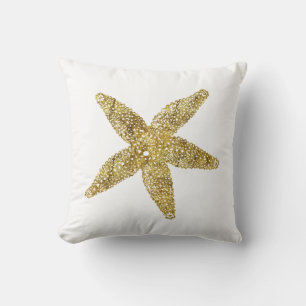 Coussin Étoiles de mer d'or