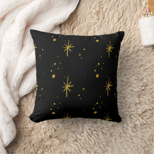 Coussin Étoiles d'or réversibles