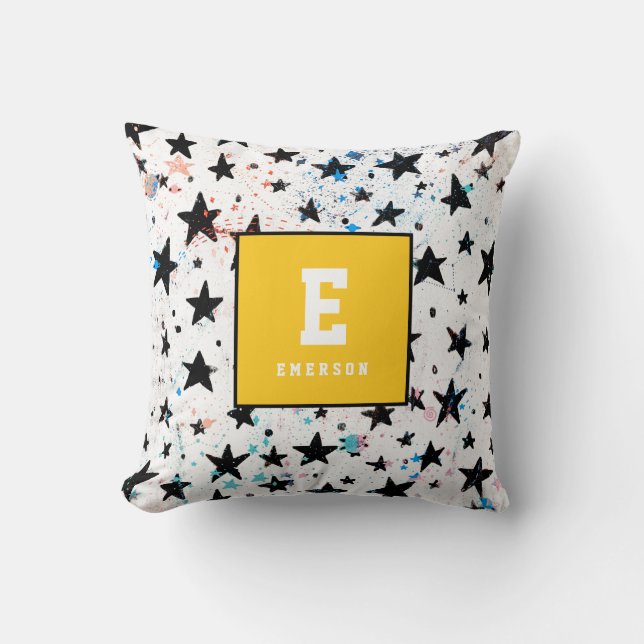 Coussin étoiles et espace plaisir astronomie motif (Recto)
