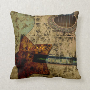 Coussin Étoiles inspirées de guitare