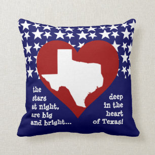 Coussin Étoiles la nuit….Profondément au coeur du Texa
