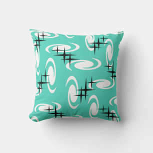 Coussin Étoiles Motif Turquoise