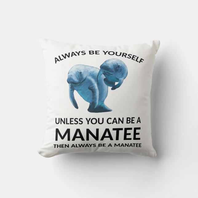 Coussin Être soi-même à moins d'être un homme (Recto)