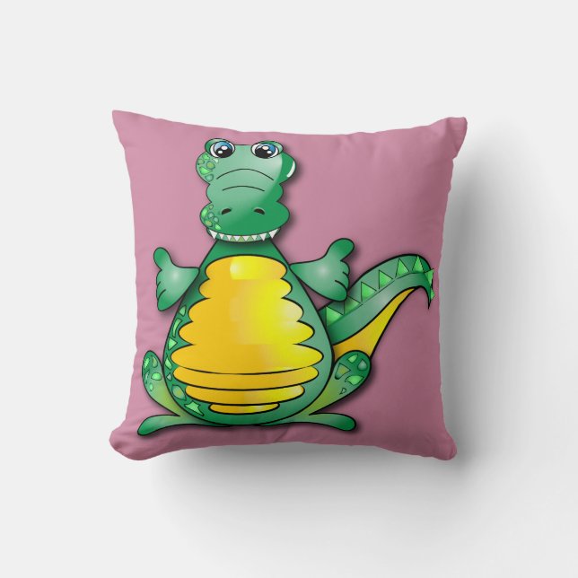 Coussin Étreinte de crocodile (Recto)