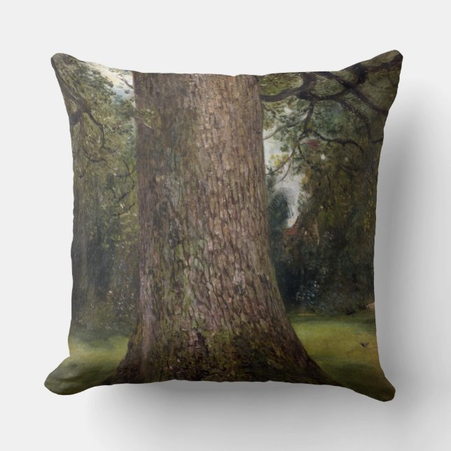 Coussin Étude du tronc d'un arbre d'orme, c.1821 (huile (Recto)