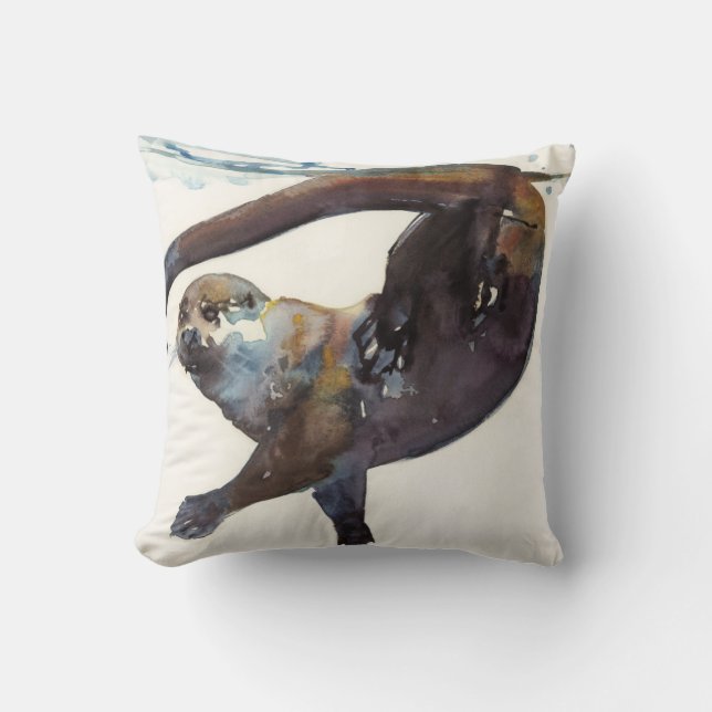 Coussin Étude II de loutre - 'Talisker (Recto)