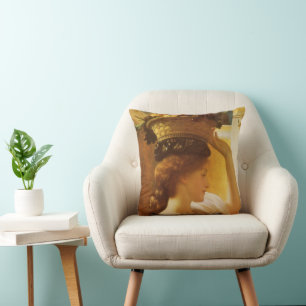 Coussin Eucharis - Jeune Fille avec une Corbeille de Fruit