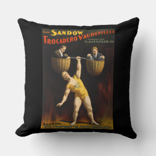 Coussin Eugen Sandow L'Haltérophile Vaudeville de Sandow