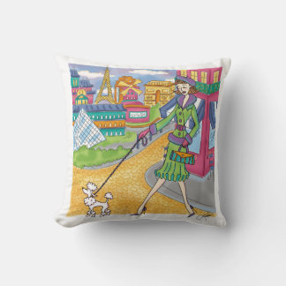 Coussin European Travel Girl in London Personnalisée