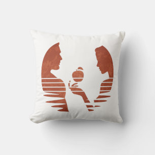 Coussin Ève tend une pomme à Adam, Version Grunge 3/3